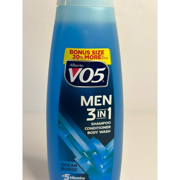 New VO5 Mens 3-IN-1 Shampoo Conditioner and Body Wash - 15oz BONUS - Picture 2 of 4